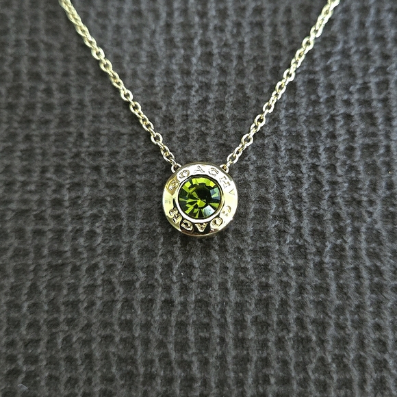 Coach Jewelry - Coach Raised Gold💛 Slider Disc💿 Pendant Necklace - NIB